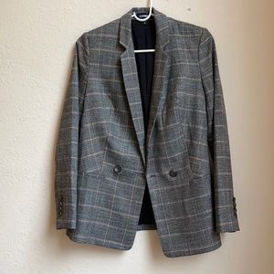 EXPRESS Metallic Windowpane Blazer